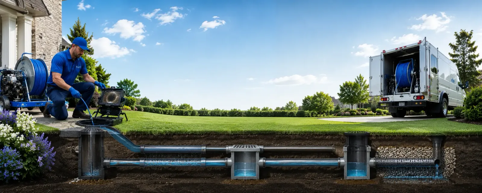 Outdoor drain cleaning information for Brookhaven, GA